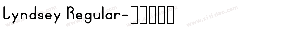 Lyndsey Regular字体转换